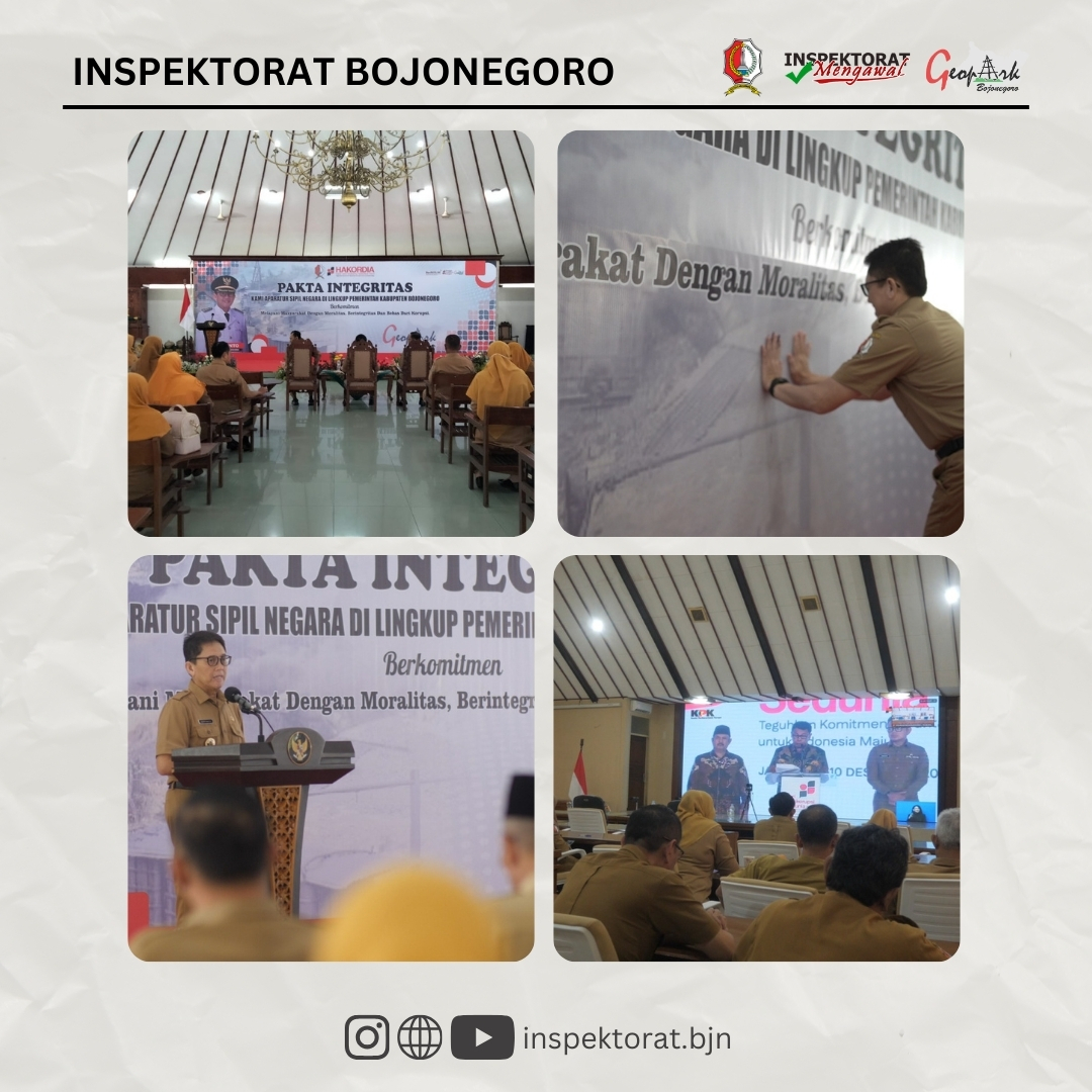Cap Pakta Integritas Memperingati HAKORDIA 2024
